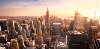 vue du ciel New-York